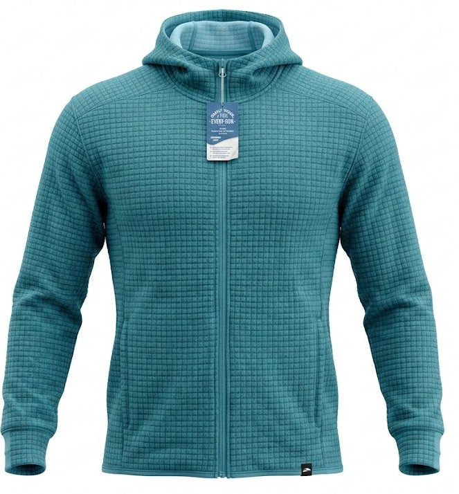 Brooks Notch Thermal Hoodie- Green/Blue